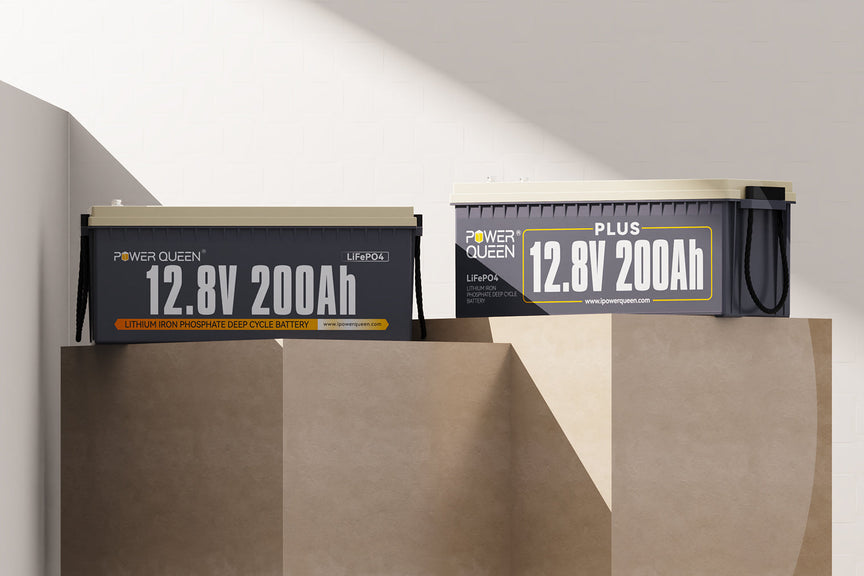 Batterie LiFePO4 12V 200Ah VS 12V 200Ah Plus de Power Queen