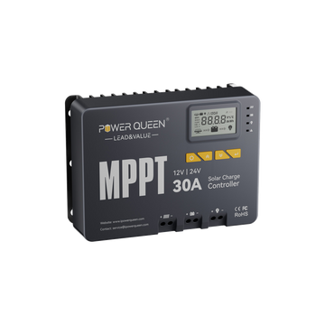 Régulateur MPPT 12/24V 30A pour Panneau Solaire avec Bluetooth
