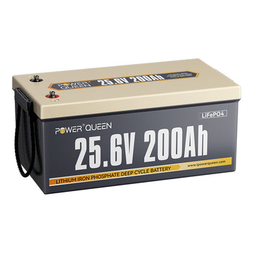 Batterie LiFePO4 24V 200Ah de Power Queen avec BMS 200A Intégré