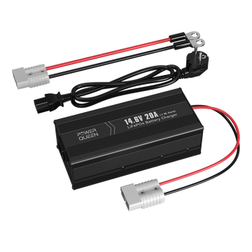 LifePo4 14.6V 20A charger from Power Queen for the LifePo4 battery
