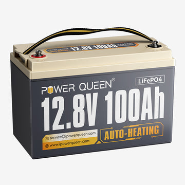 Batterie LiFePO4 12V 100Ah Autochauffante avec BMS 100A Intégré