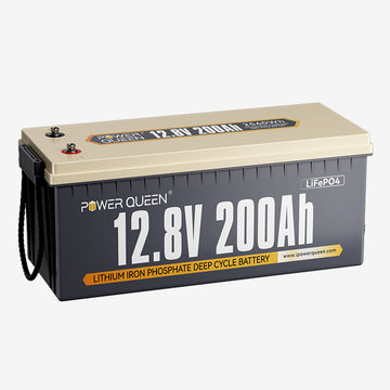 Batterie LiFePO4 12V 200Ah de Power Queen, BMS 100A Intégré