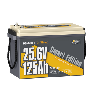 Power Queen Batterie Lithium 24V 125Ah Smart Bluetooth pour Moteur Électrique