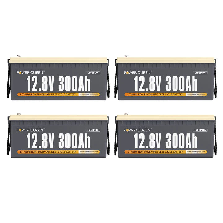 Batterie LiFePO4 12V 300Ah, 4Pack