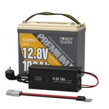 LIFEPO4 12V 100Ah Mini Battery of Power Queen con BMS 100A Integrado