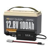 LIFEPO4 12V 100Ah Batería de Power Queen, BMS 100A Integrado