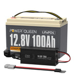 LIFEPO4 12V 100Ah Batería de Power Queen, BMS 100A Integrado
