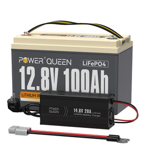 LIFEPO4 12V 100Ah Batería de Power Queen, BMS 100A Integrado