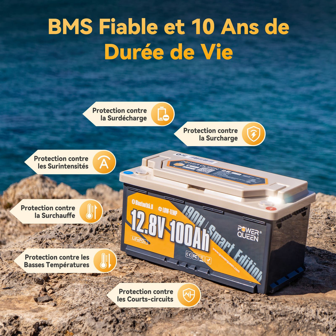 Batterie lithium 12v 100ah bms