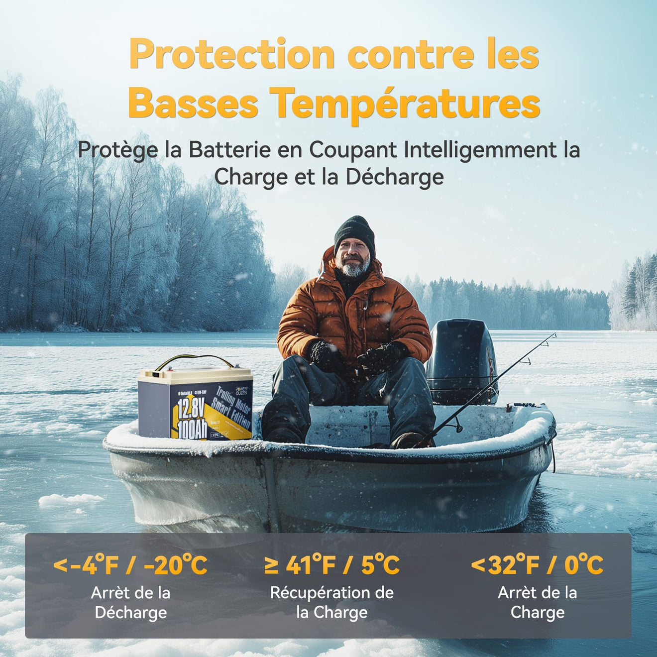 batterie température basse, batterie lithium 12v bateau