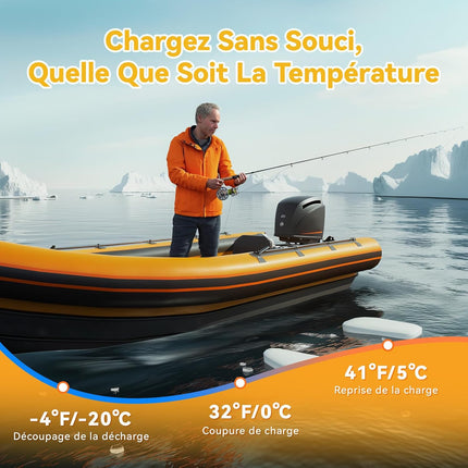 Protection Low-temp, Batterie LFP 12V 100Ah Basse Température