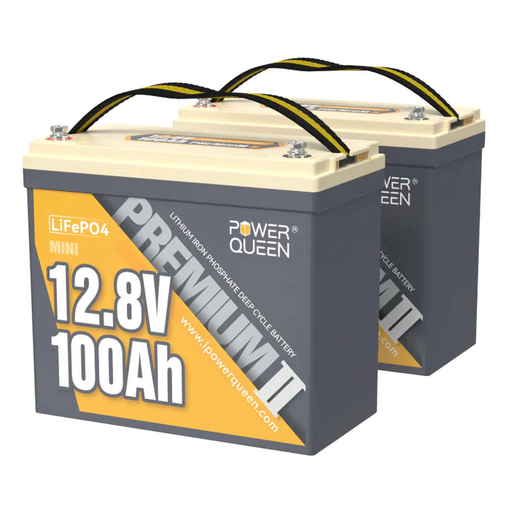LIFEPO4 12V 100Ah Mini Battery of Power Queen con BMS 100A Integrado