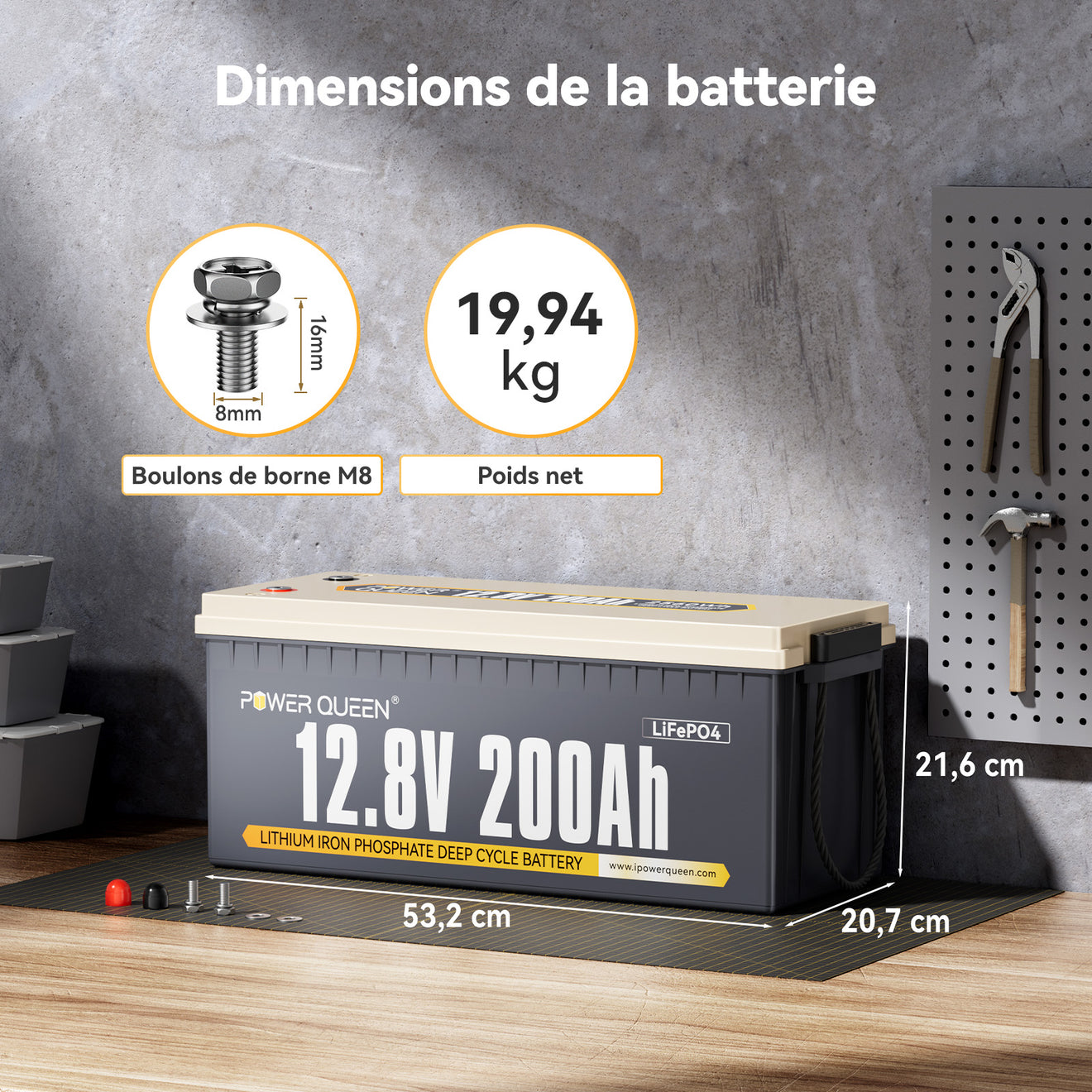 batterie lifepo4 12v 200ah
