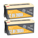 Batterie LiFePO4 12V 280Ah Basse Température de Power Queen avec BMS 200A Intégré