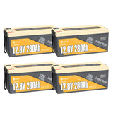 Batterie LiFePO4 12V 280Ah Basse Température de Power Queen avec BMS 200A Intégré