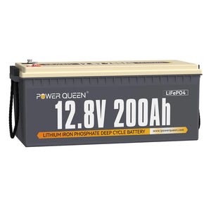 Batterie LiFePO4 12V 200Ah de Power Queen, BMS 100A Intégré