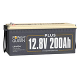 Batterie LiFePO4 12V 200Ah Plus de Power Queen, BMS 200A Intégré