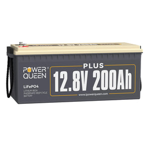 Batterie LiFePO4 12V 200Ah Plus de Power Queen, BMS 200A Intégré