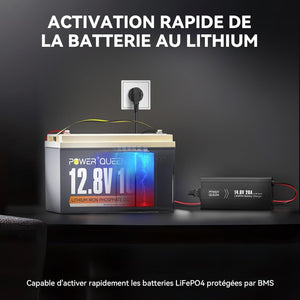 Chargeur LiFePO4 14,6V 20A Power Queen avec Connecteur Anderson