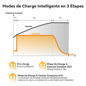 Chargeur LiFePO4 14,6V 10A Power Queen avec Connecteur Anderson
