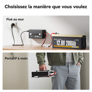Chargeur LiFePO4 14,6V 40A Power Queen avec Connecteur Anderson