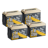 Power Queen 12V 320Ah Dense Smart Batterie LiFePO4 Sous le Siège & Bluetooth