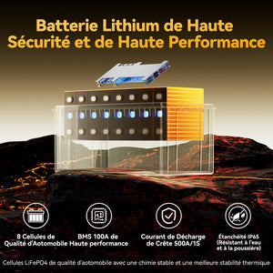 batterie lithium bms intégré 100A