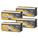 batterie lifepo4 24v 100ah -4 paquets