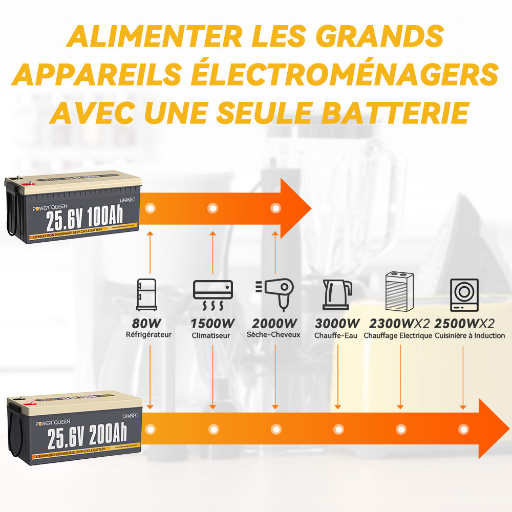 Puissance Ma. de 5120W, Supporte Alimenter pour les Appareils de Haute Puissance, Batterie Nouvelle Énergie