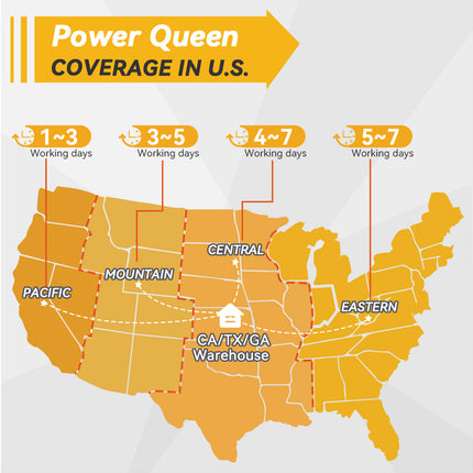 Power Queen Lifepo4 24V 200Ah Batería con BMS 200a integrado