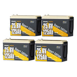 Power Queen Batterie Lithium 24V 125Ah Smart Bluetooth pour Moteur Électrique
