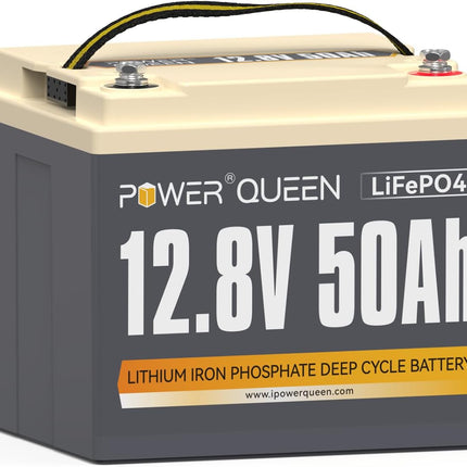 Batterie LiFePO4 12V 50Ah de Power Queen avec BMS 50A Intégré