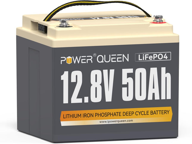 Batterie LiFePO4 12V 50Ah de Power Queen avec BMS 50A Intégré