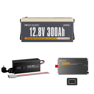 LIFEPO4 12V 300AH Batería de Power Queen con BMS 200a integrado