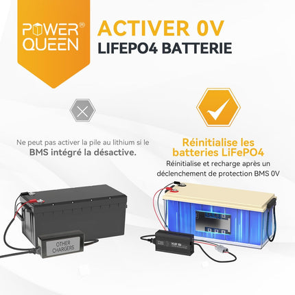 0V Activer le BMS, Chargeur Lithium 14,6V 10A