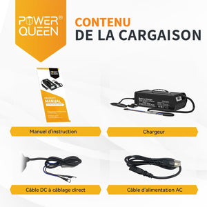 Contenu Complet dans le Colis, Chargeur LiFePO4 14,6V 40A