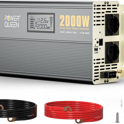 Convertisseur/Onduleur 2000W DC 12V à AC 220V/230V/240V