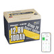 LifePo4 12V 100AH ​​battery Group 24 from Power Queen with Intelligent Bluetooth
