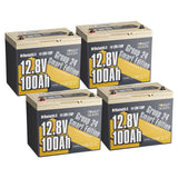 LIFEPO4 12V 100Ah Battery Group 24 de Power Queen con Bluetooth inteligente