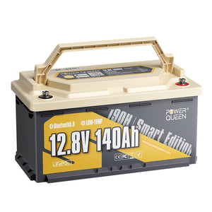 Batterie LiFePO4 12V 140Ah H190 de Power Queen avec Bluetooth