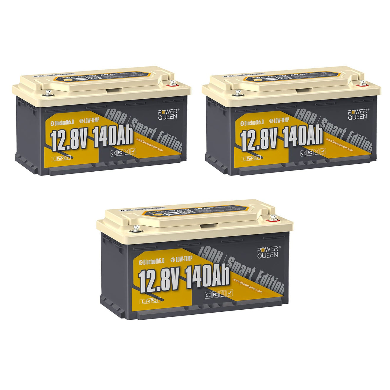 Batterie LiFePO4 12V 140Ah H190 - Pack3