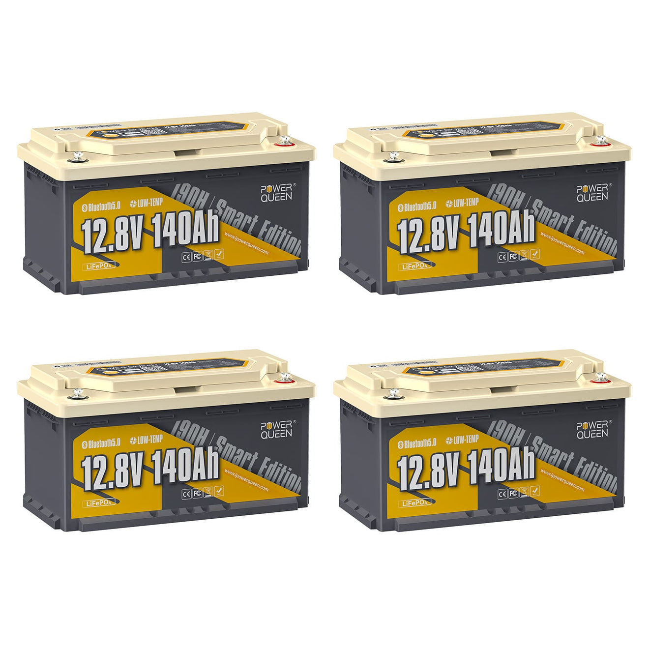 Batterie LiFePO4 12V 140Ah H190 - Pack4