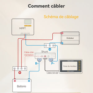 Câbler le moniteur de batterie bluetooth avec les autres appareils