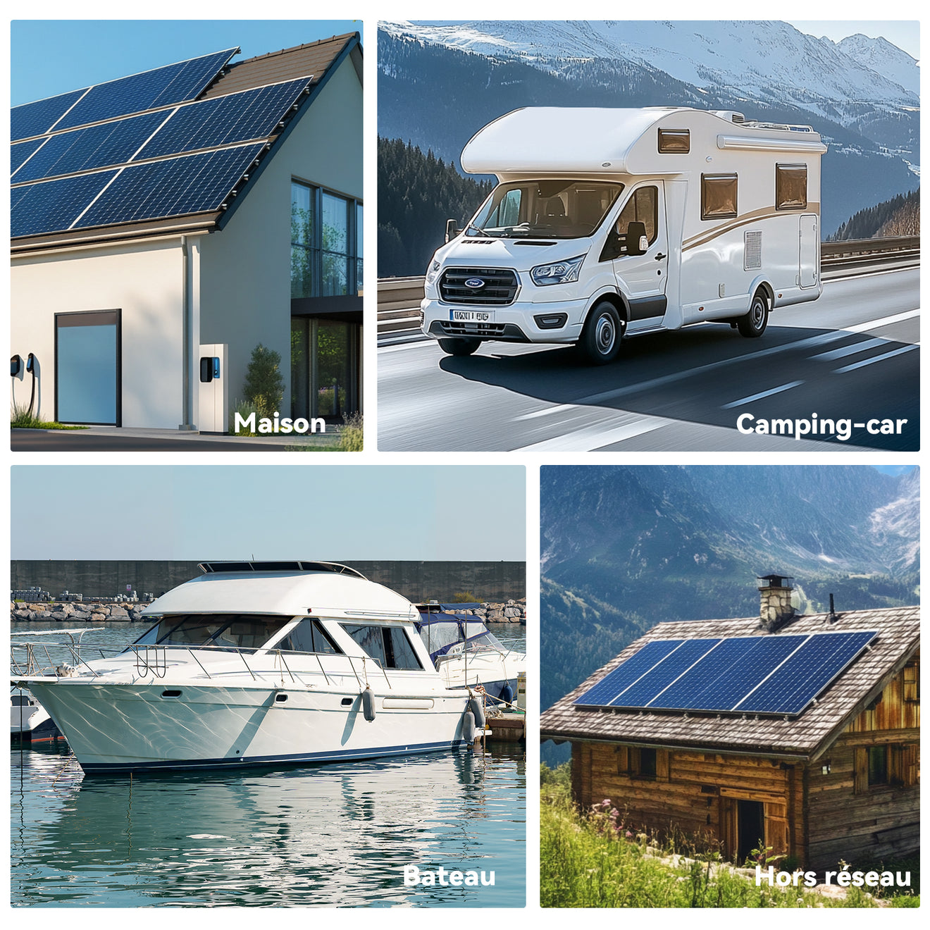 moniteur de batterie pour camping-car, solaire, moteur électrique