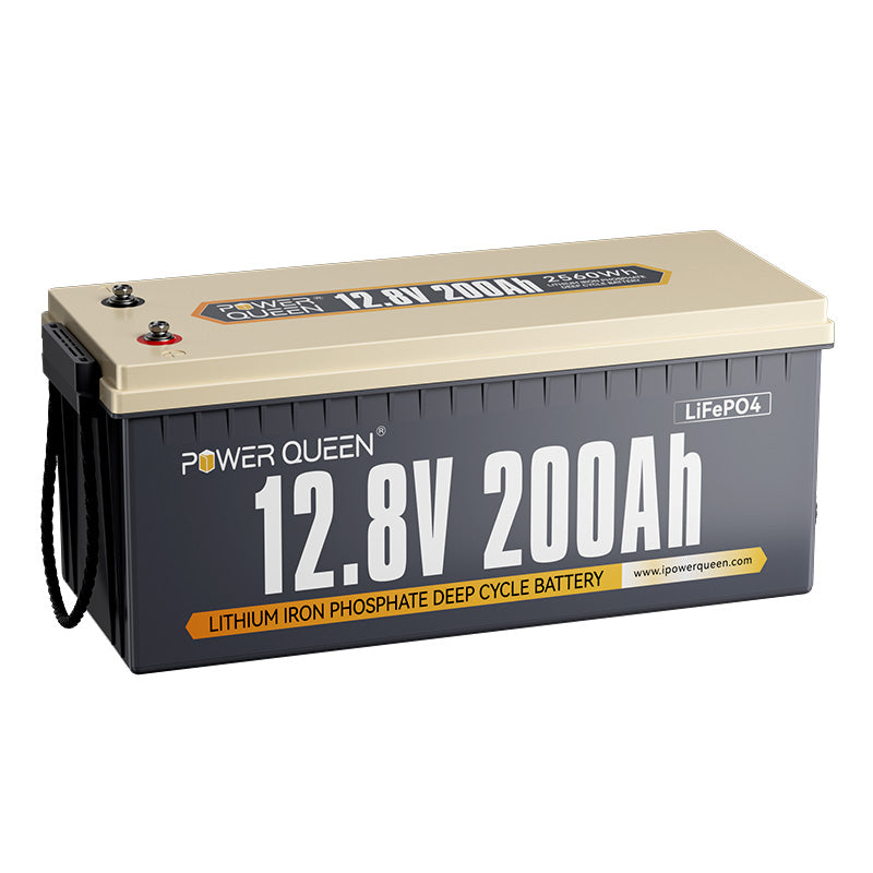 Batteria LifePO4 12V 200ah da Power Queen, BMS 100A integrato