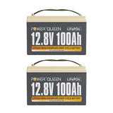 LIFEPO4 12V 100Ah Batería de Power Queen, BMS 100A Integrado
