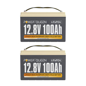 LIFEPO4 12V 100Ah Batería de Power Queen, BMS 100A Integrado