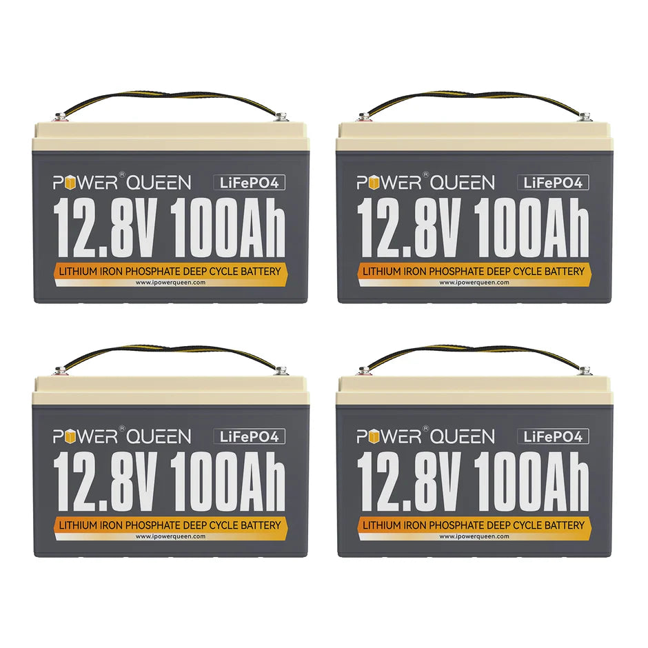 LIFEPO4 12V 100Ah Batería de Power Queen, BMS 100A Integrado