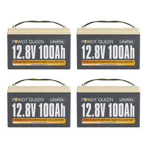 LIFEPO4 12V 100Ah Batería de Power Queen, BMS 100A Integrado