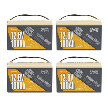 Power Queen LifePO4 12V 100Ah 12V 100 AH BATTERE PER INGINI DEL TRENO
